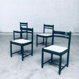 Italian design dining chair from the 1960s, set of 4.