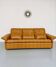 Ancien Canapé 3 places De Sede en cuir épais cognac design années 70