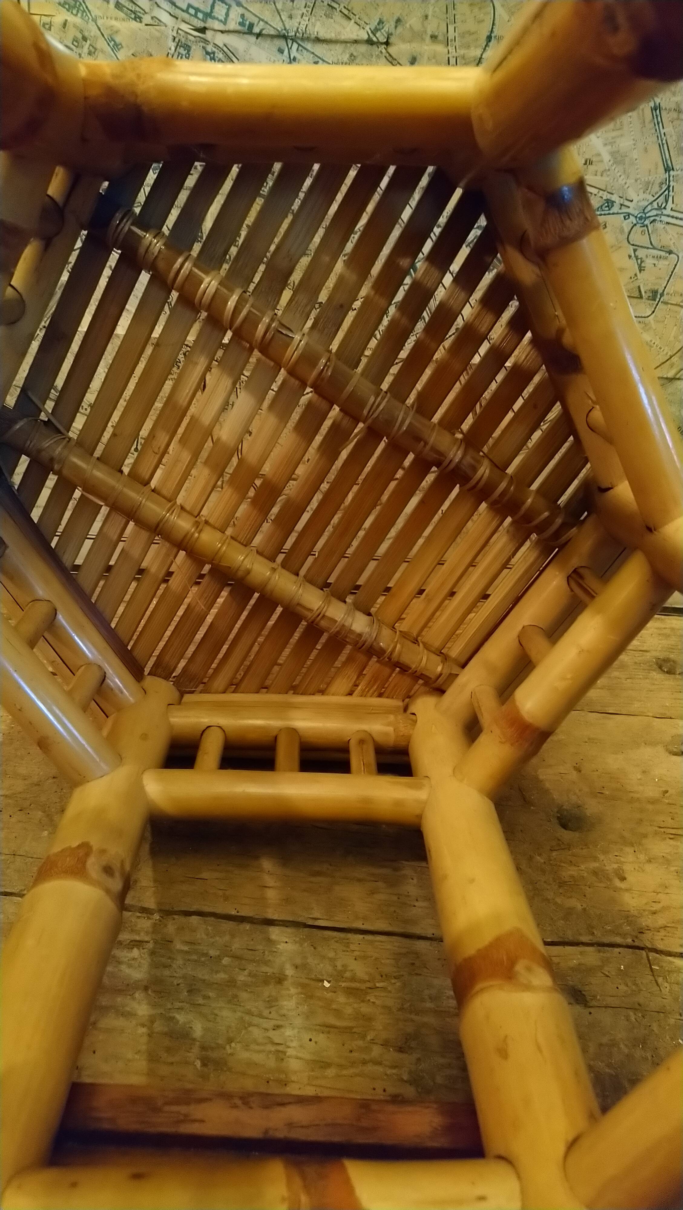 Side table, stool, bamboo plant stand