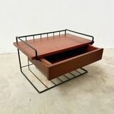 Wall-Mounted Nightstand – Mid-Century Teak