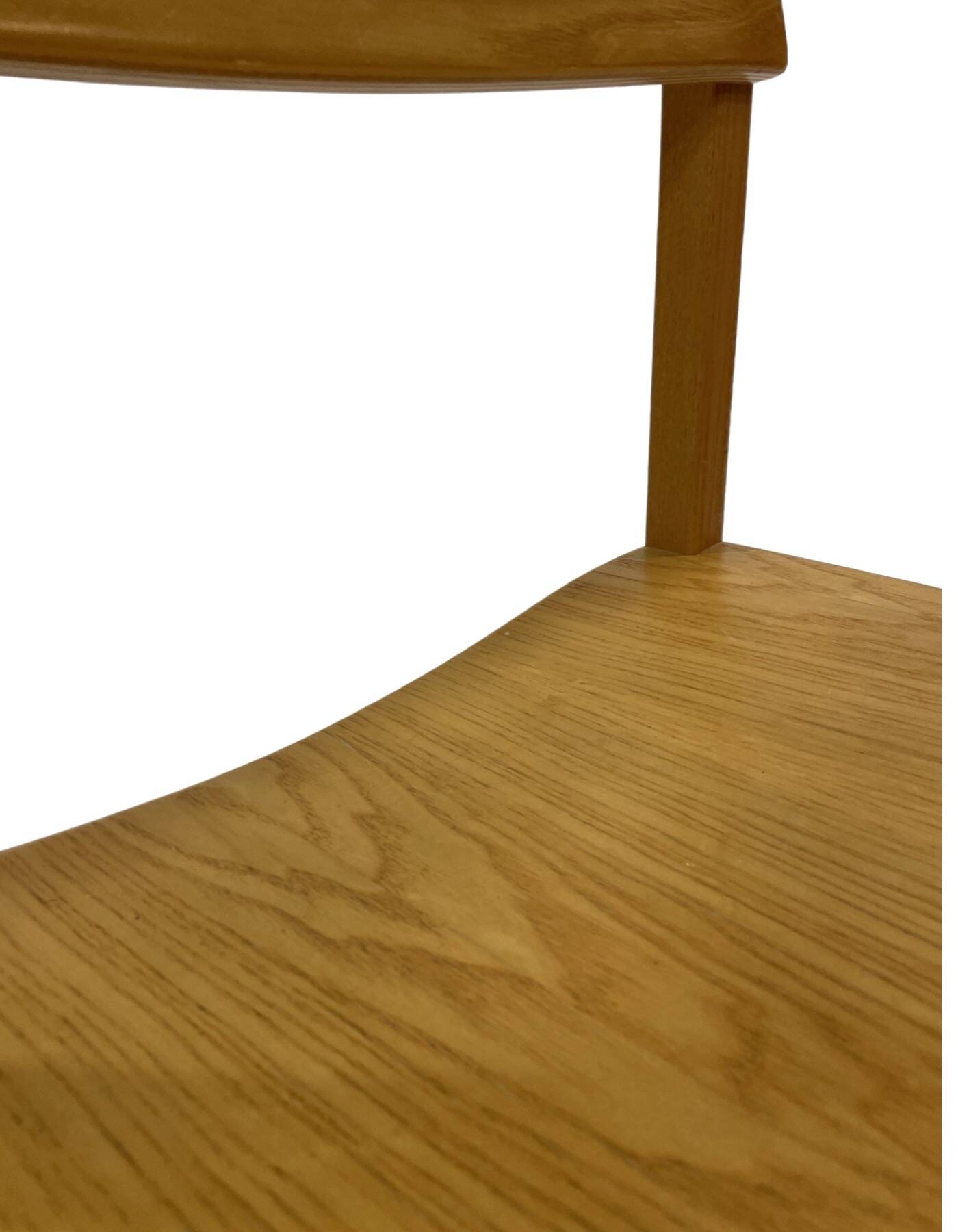 Vintage wooden chair 1980s minimalist design unique