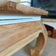 Opium style coffee table in solid wood