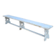 French wooden farmhouse bench / garden bench / 1960s