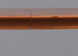 Table à manger vintage ovale en noyer 1960 Suède
