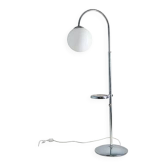 Functionalist adjustable chrome floor lamp, Czechoslovakia, 1930s