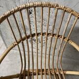 Children's rattan basket chair