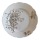 Plate with scalloped edge in antique earthenware