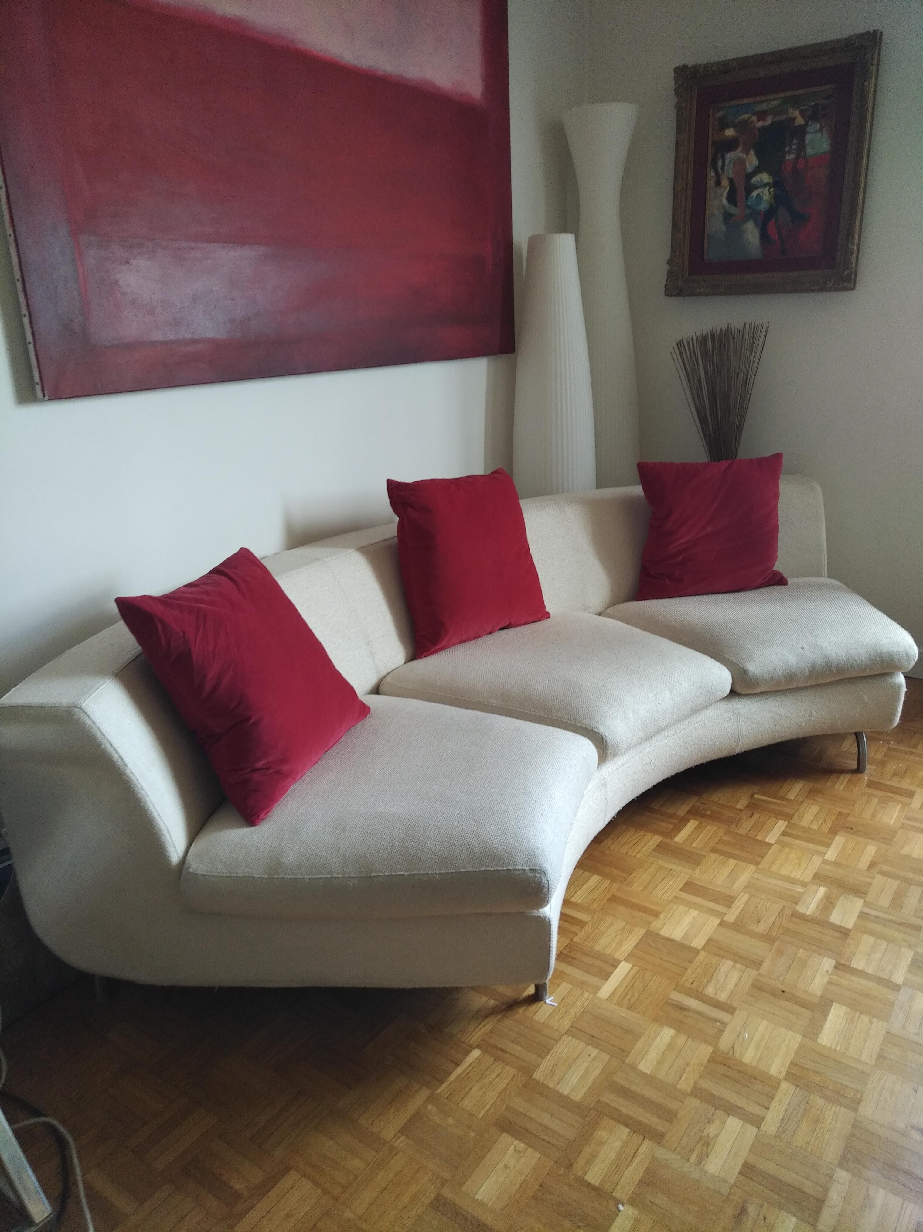 Canape arc de cercle minotti