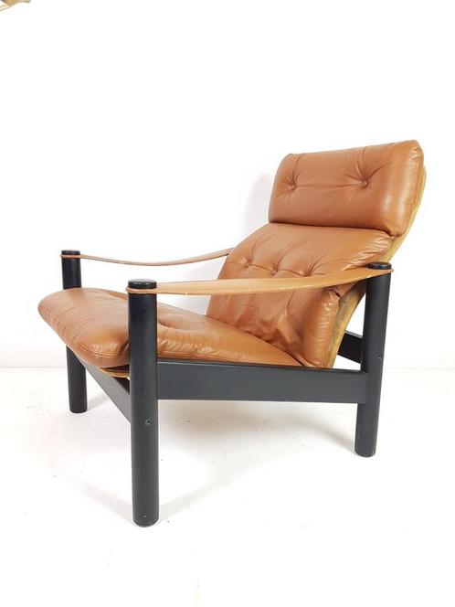 Danish suede leather armchair