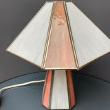 Lampe de table en pâte de verre opalescente et cloisonnée