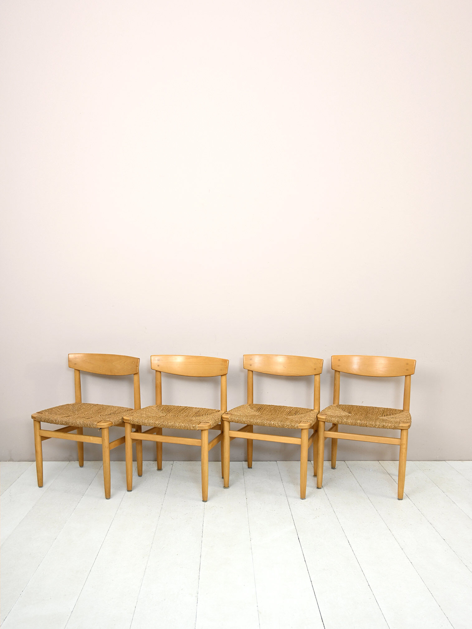 Set of 8 chairs by børge mogensen for karl andersson
