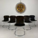 Suite de 5 chaises Cidue, Italie 1970
