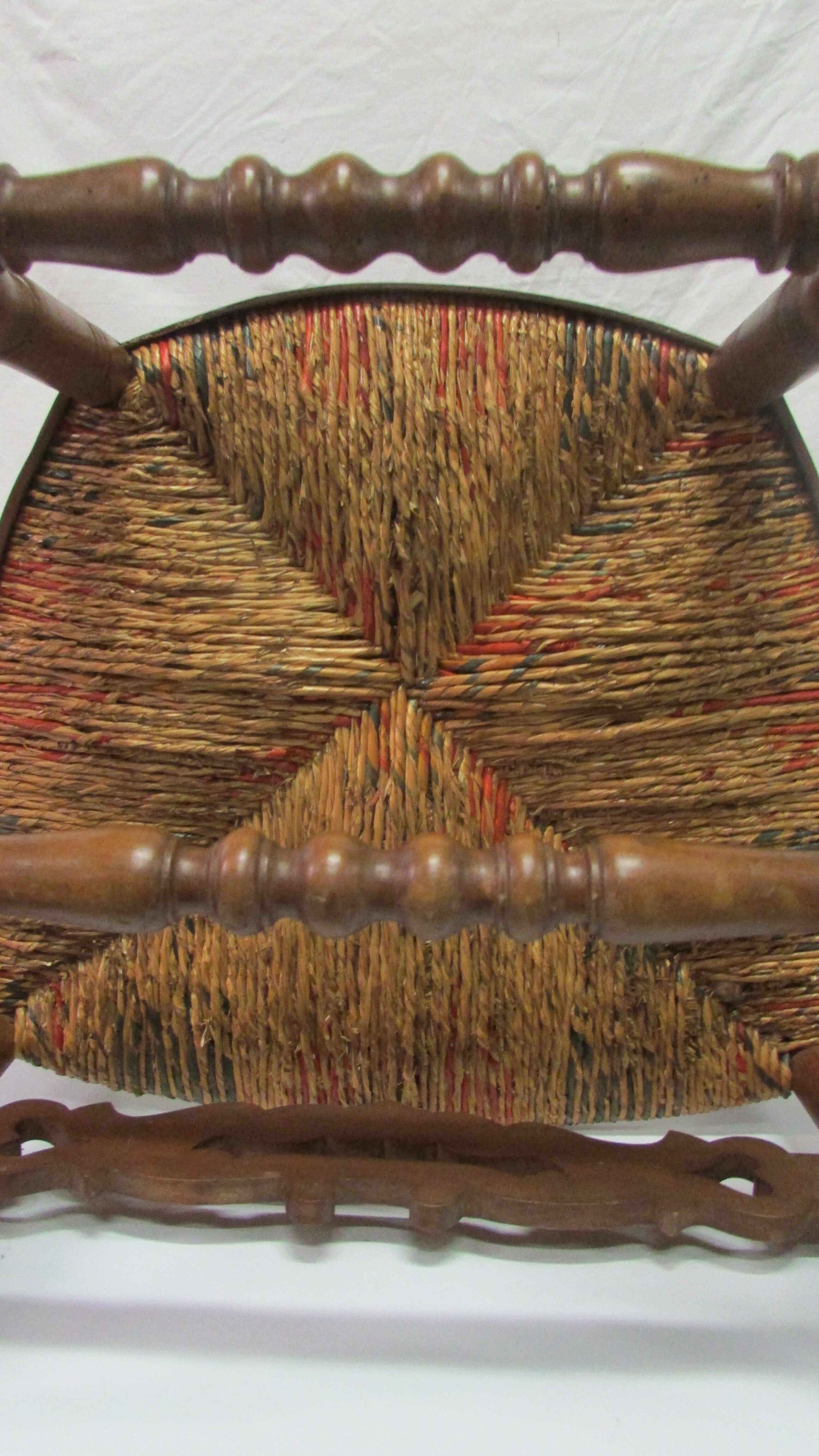 Antique armchair with armrests