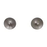 Mid-century design disc lamp, 1970s attributed to Charlotte Perriand for Les Arcs, set of 2