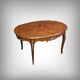 Rosewood marquetry coffee table, Louis XV style – Mid 20th century