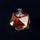 Faceted Murano Sommerso Glass Table Lighter by Alessandro Mandruzzato Italy 1970