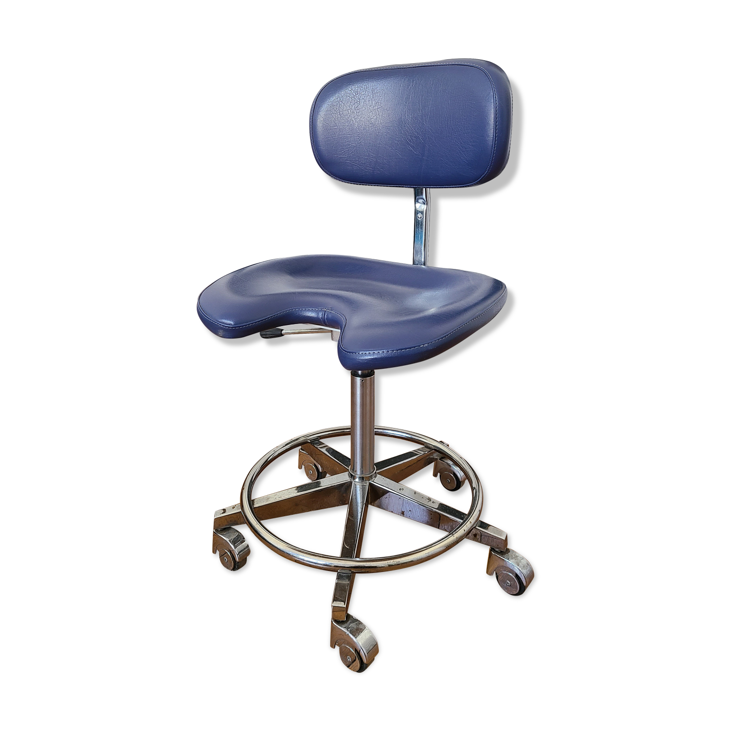 Fauteuil de dentiste en cuir vintage