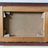 Huile Sur Toile « La maison sur le lac » de Charles Castel . XXe