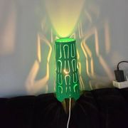Lampe verte en métal ikea vintage