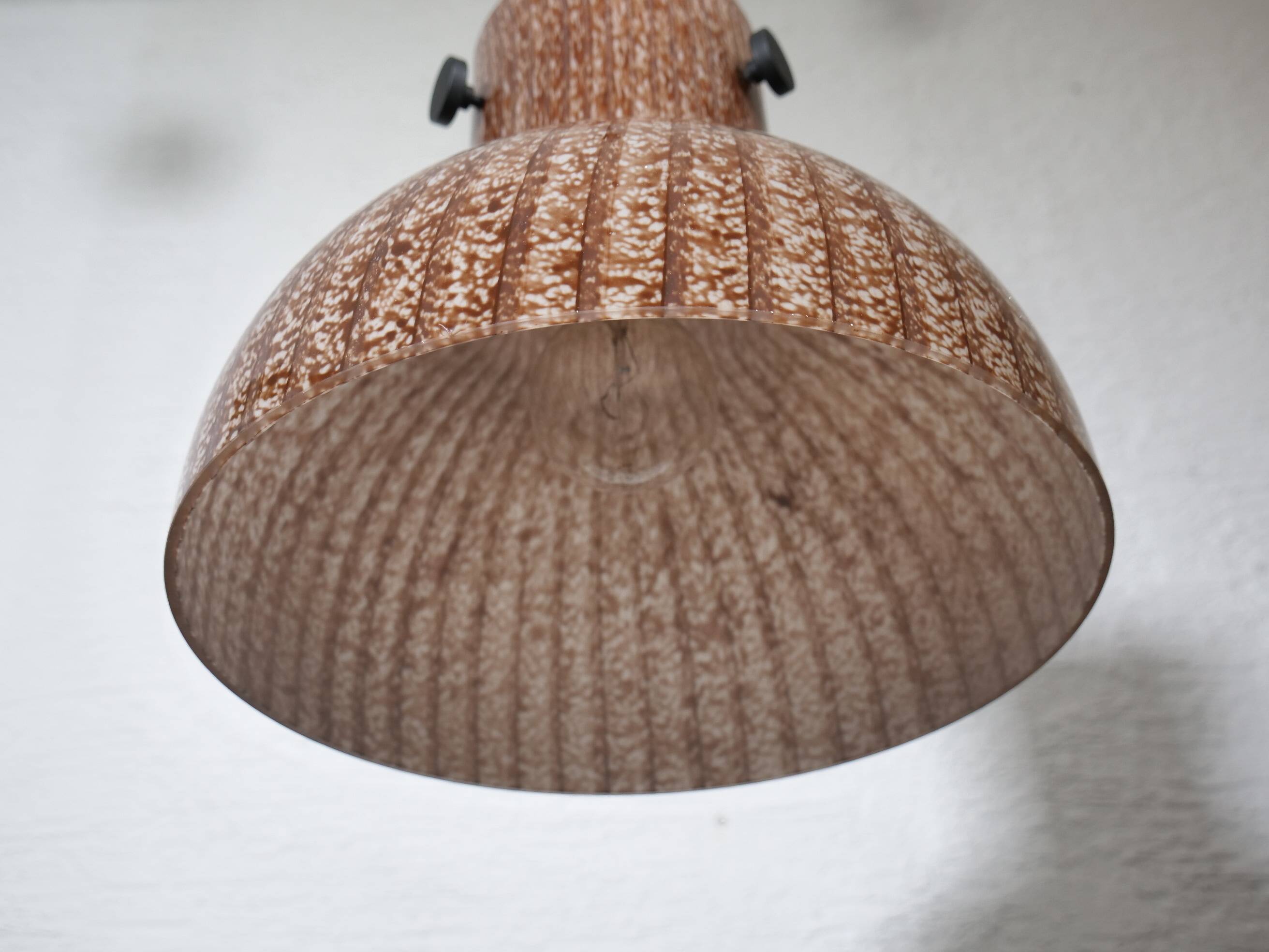 Peill and Putzler Design Glass Hanging Ceiling Lamp 1970s