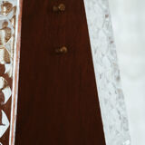 Scandinavian teak and glass pendant light 🌿 Vintage