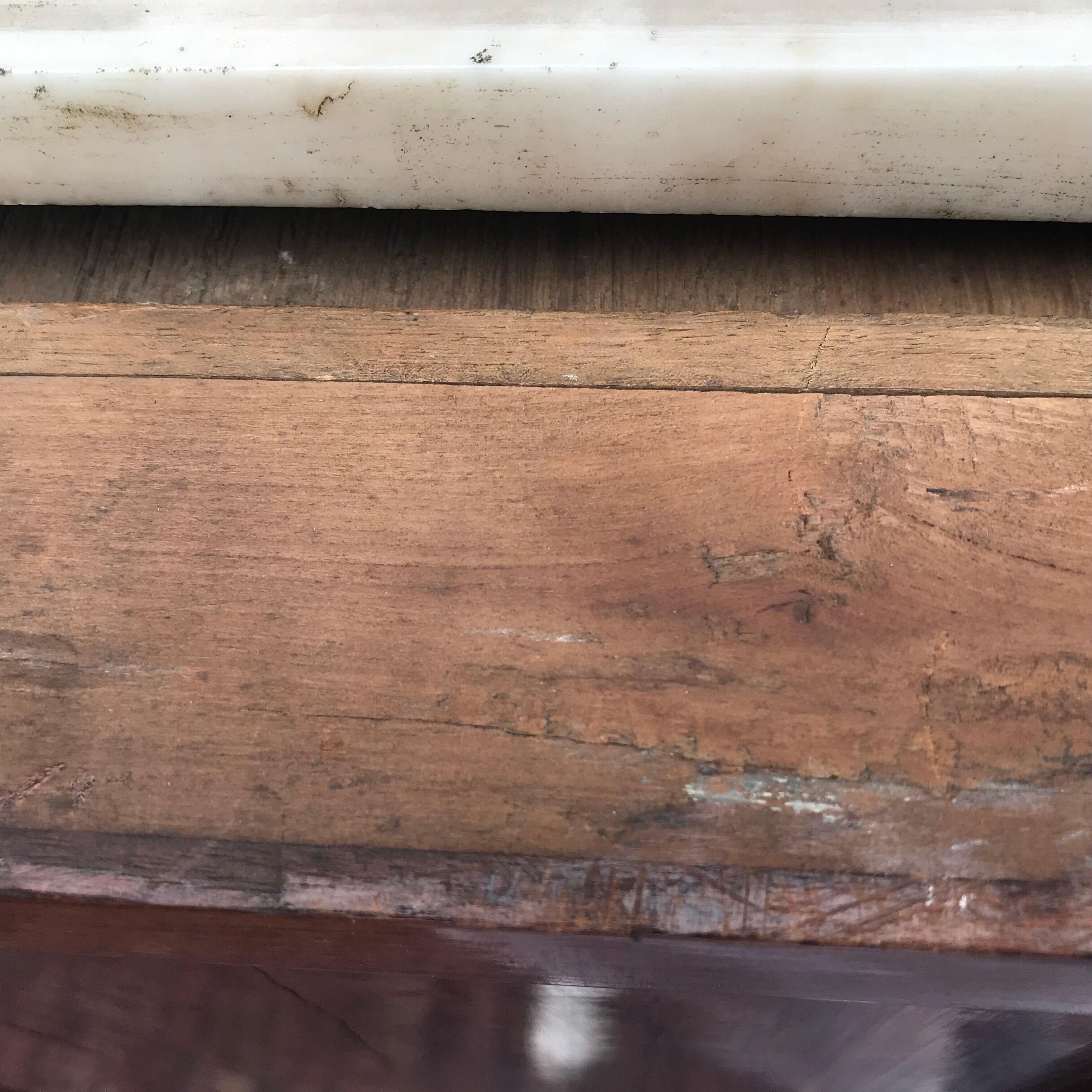 Secretary in mahogany stamped Louis Noel Malle