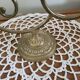 3-spoke brass candle holder