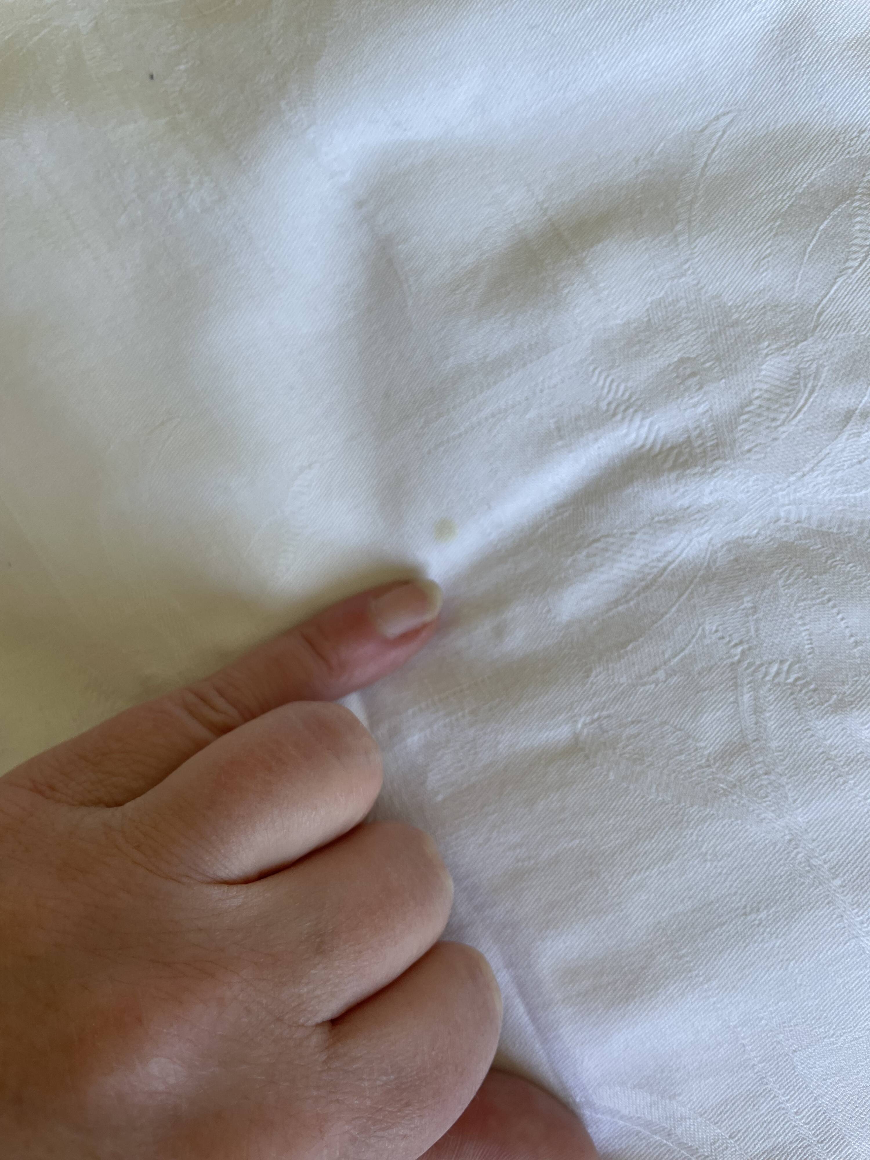 Large vintage pillowcase, retro bedding collection white (1.20)