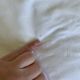 Large vintage pillowcase, retro bedding collection white (1.20)