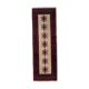 Vintage carpet Uzbek Bukhara handmade 61cm x 190cm 1960s