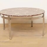 Vintage coffee table | Marble | Chrome