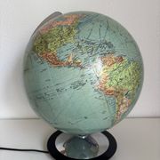Globe vintage 1940 terrestre verre Duo Erdglobus Berlin - 42 cm