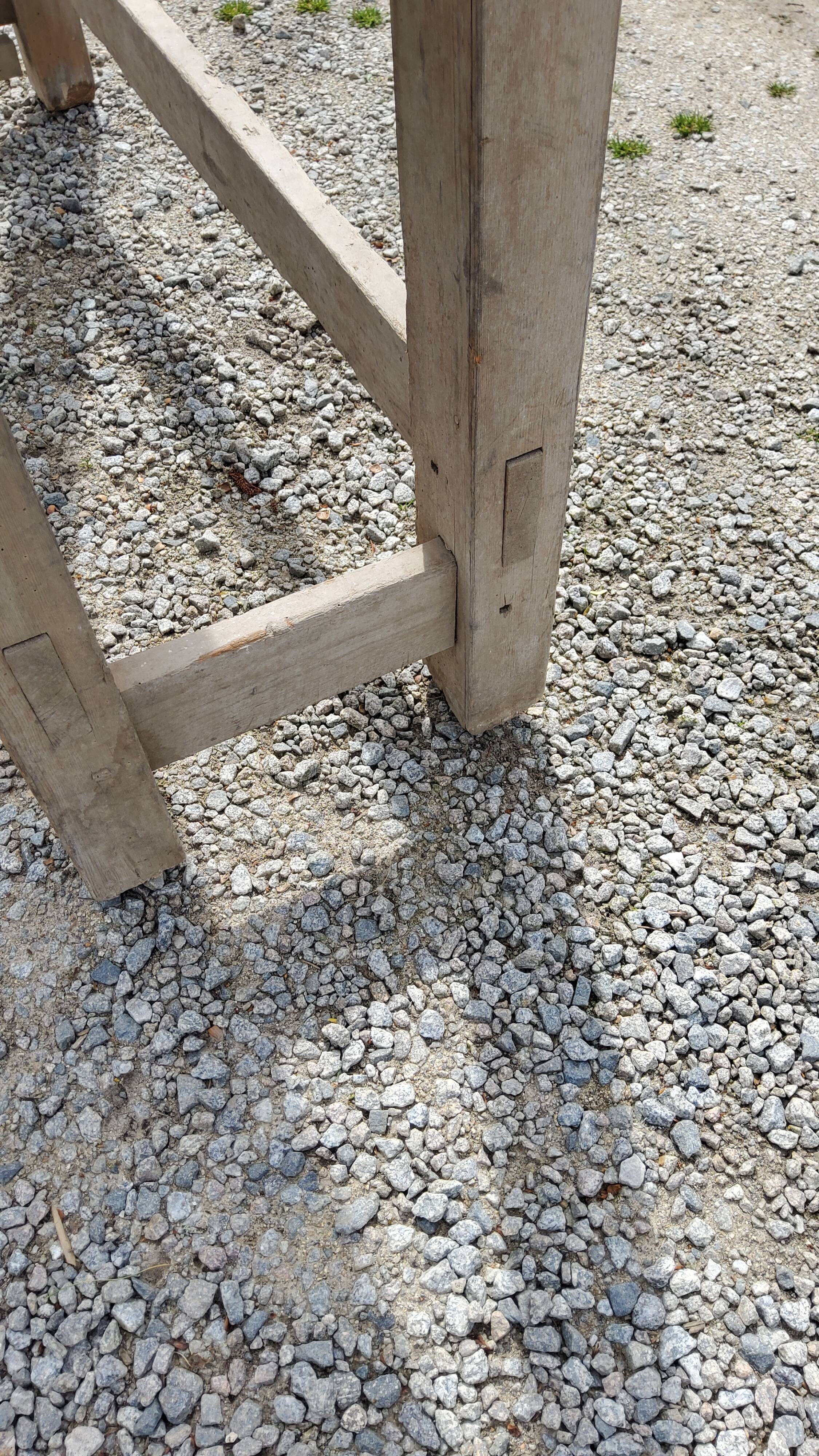 Old wooden workbench 126cm