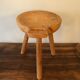 Wooden tripod stool