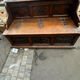 Antique oak carved trunk bench – Late 19th century