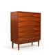 Commode Arne Vodder pour Sibast en teck années 1960