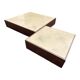 Set of 2 coffee tables, modernist design by jef verbrack, circa 1970.