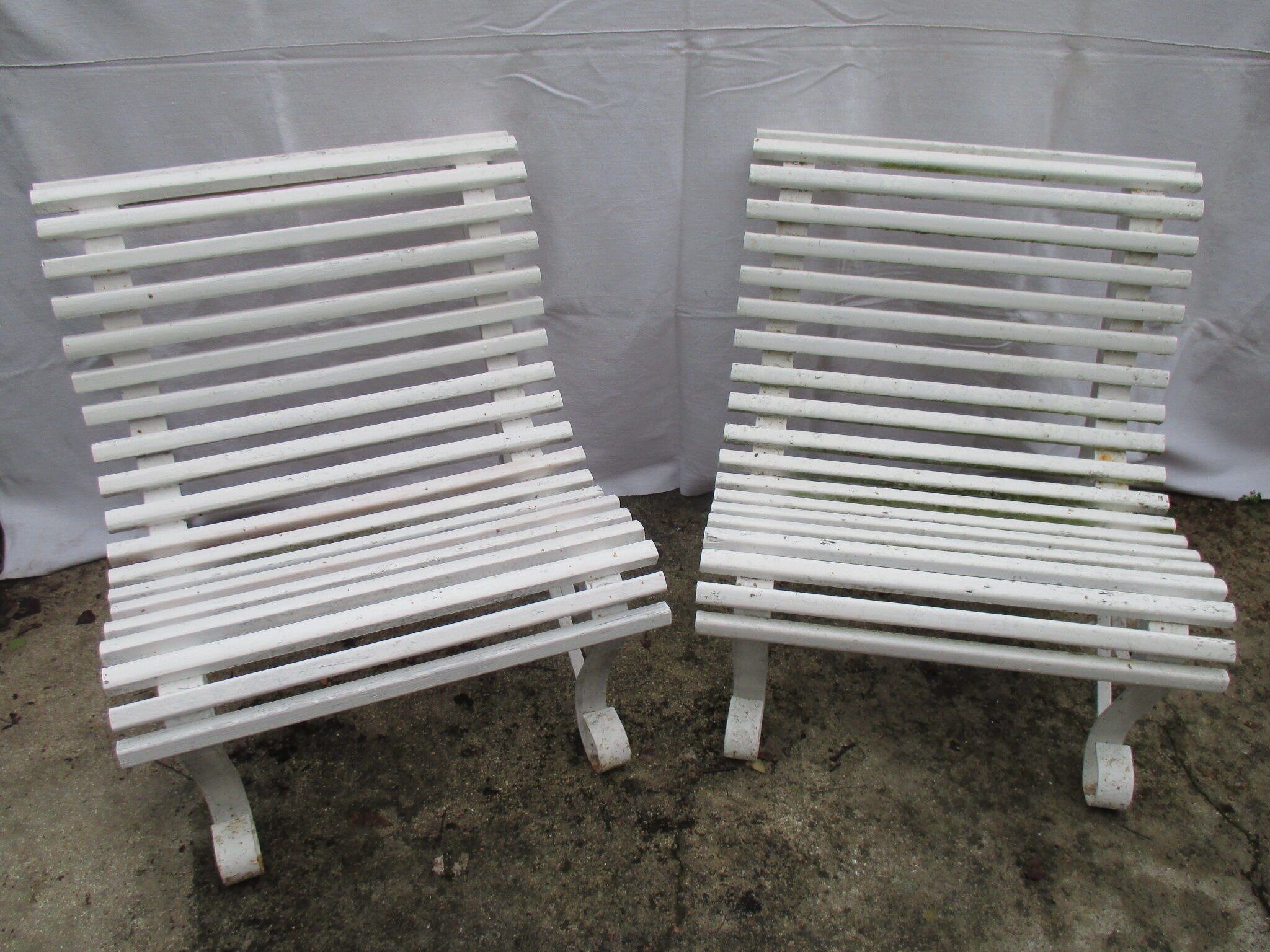 Pair of benches from the 1950