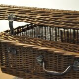 Wicker suitcase