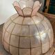 Mother-of-pearl and brass pendant light, 1970s