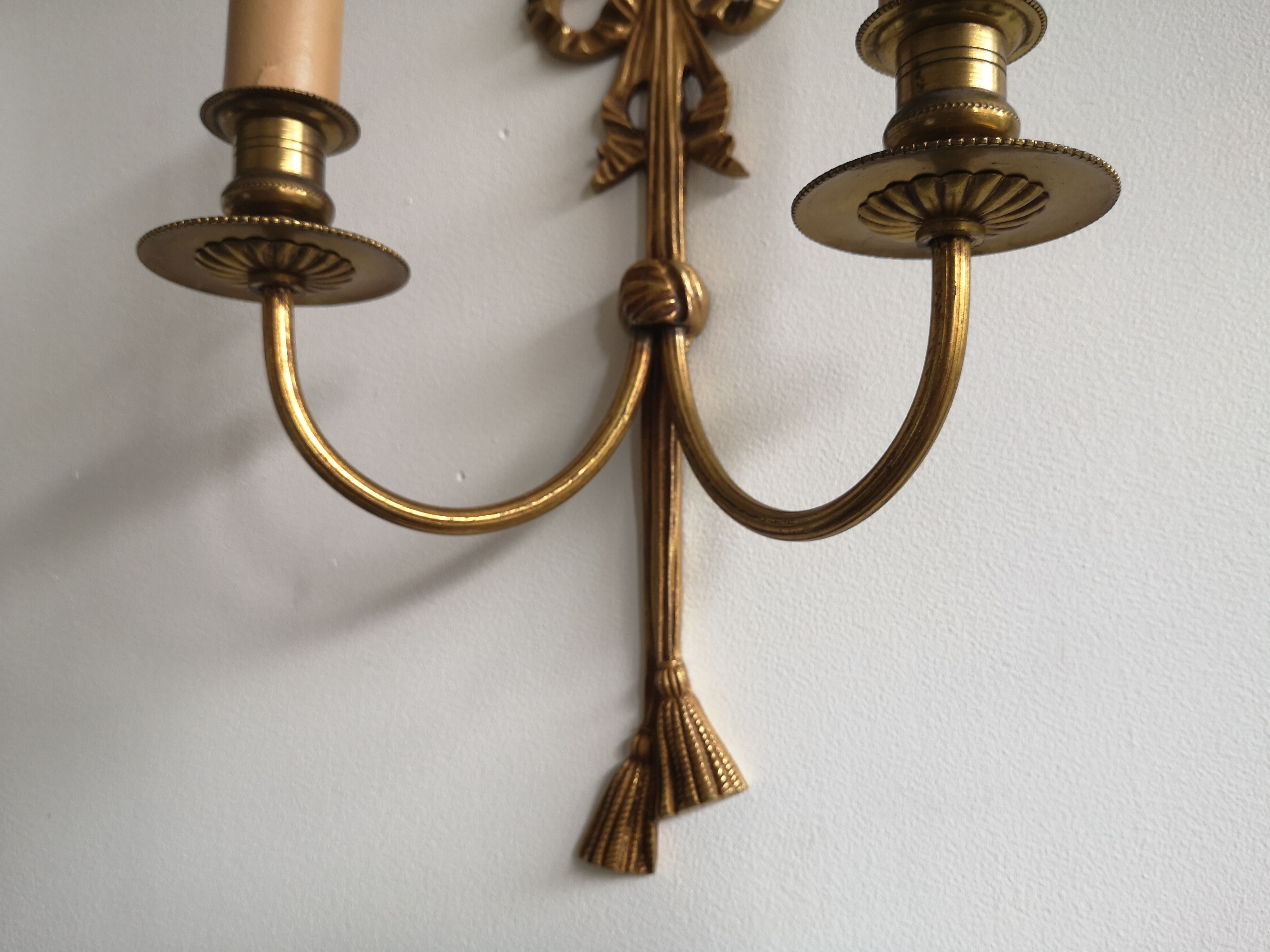 Wall apply in gilded brass