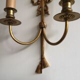 Wall apply in gilded brass
