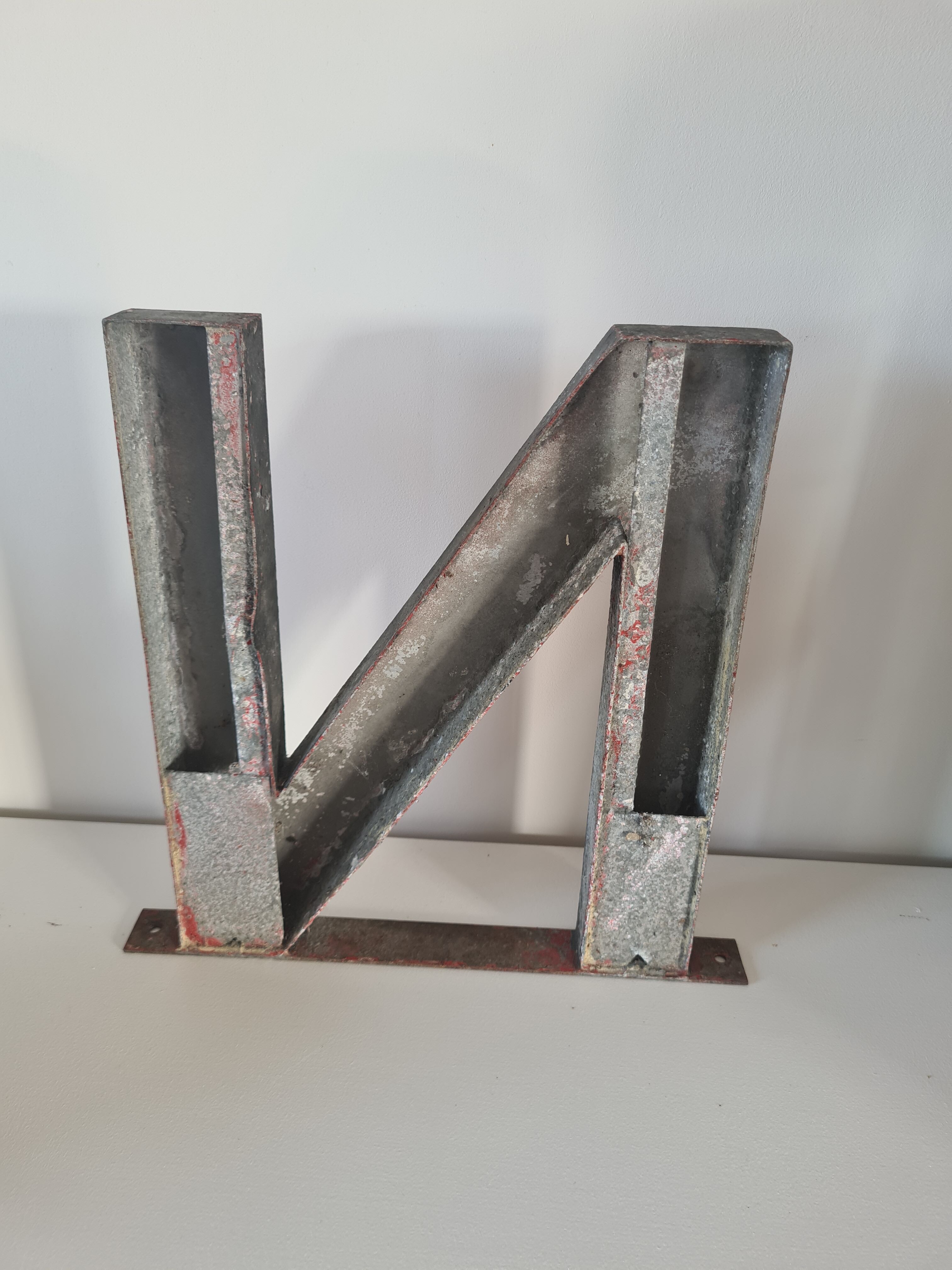 Vintage iron letter N