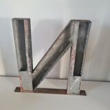 Vintage iron letter N