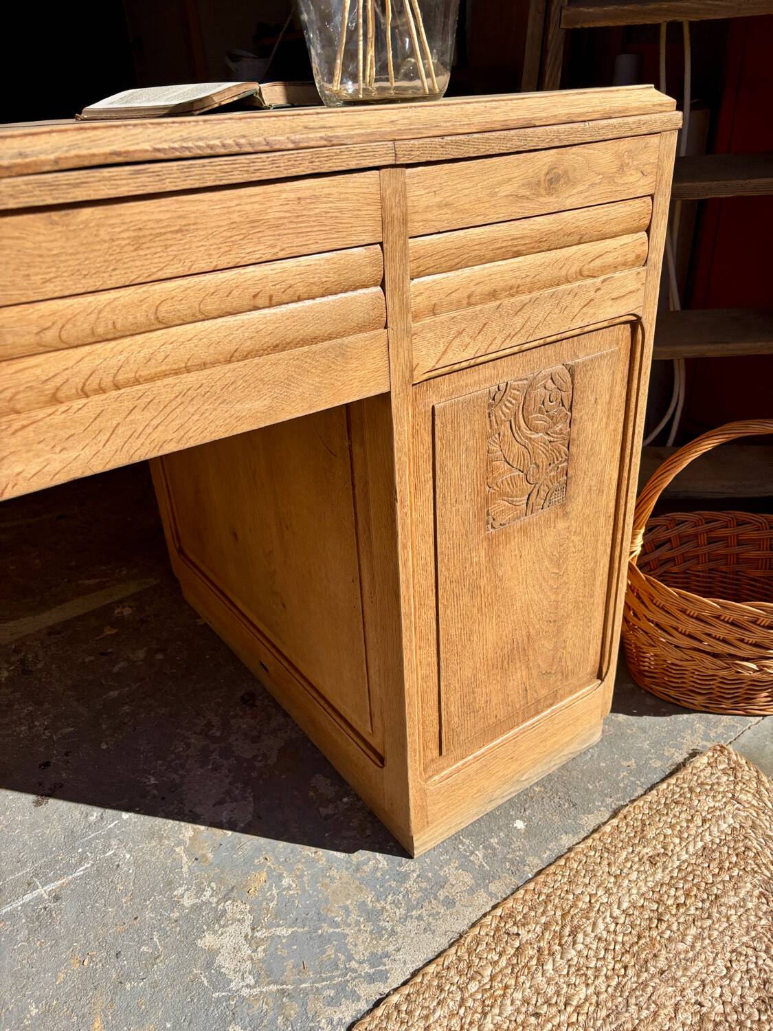 Bureau Art déco en chêne