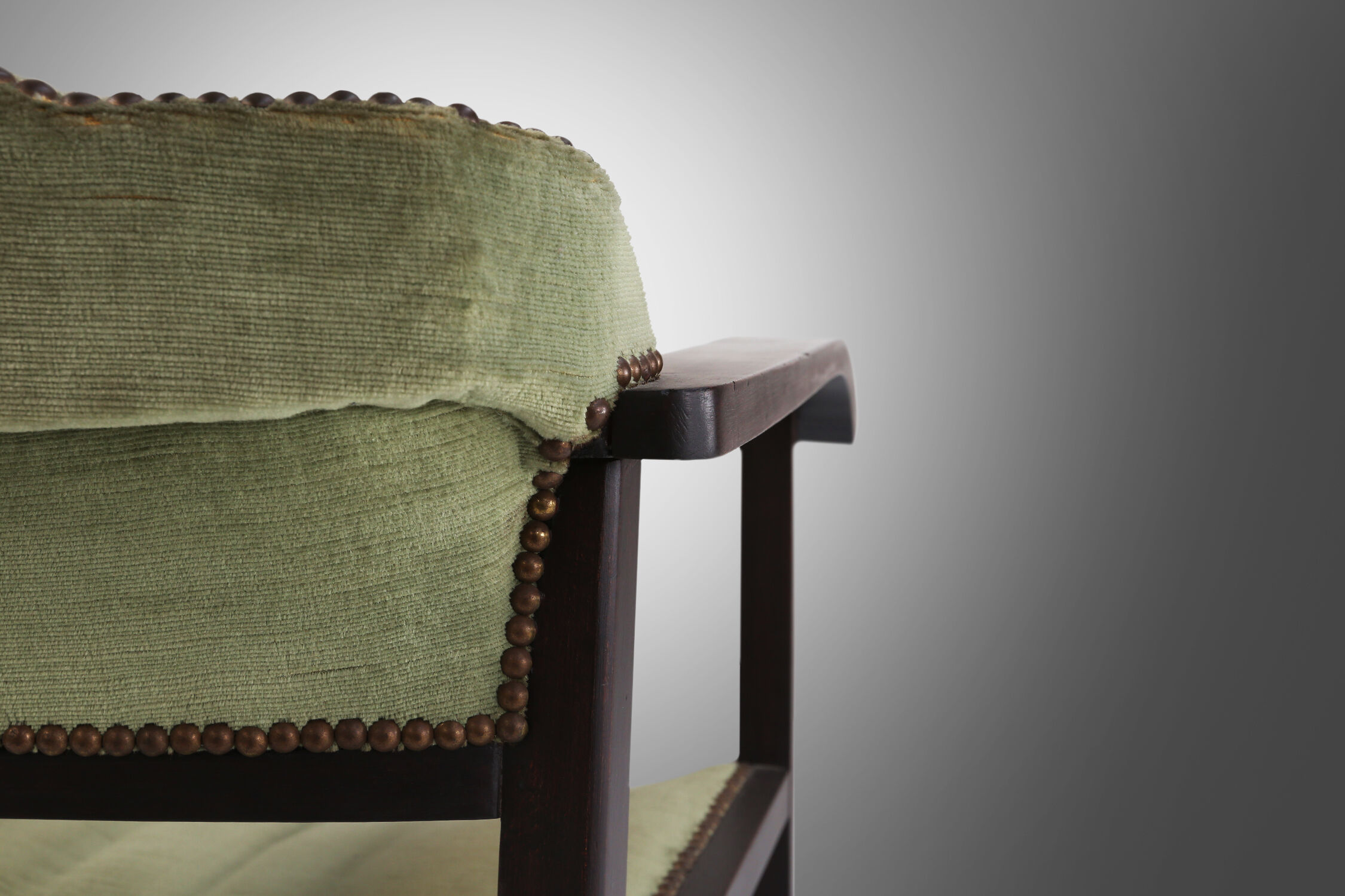Art deco armchair in black and green ca.1930