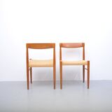 Teak chairs by H.W. Klein for Bramin, 1960s, set of 2