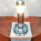 Mid-century glass and marble table lamp 3480 by Erco, 1960s.