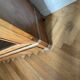 American walnut glass cabinet/bookcase