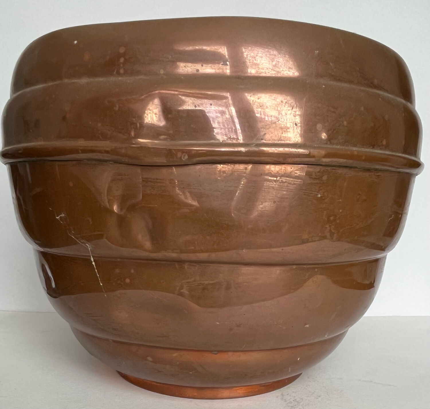 Grand cache pot ancien en cuivre